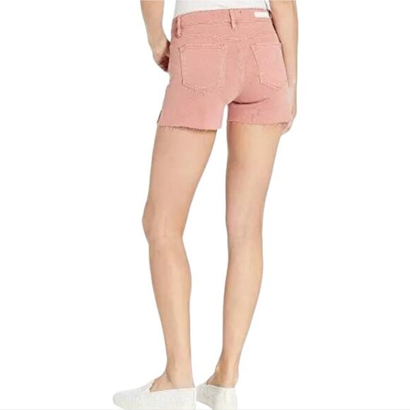 Sanctuary Denim Pink Frayed‎ Hem Cutoff Shorts Size 28 Distressed Casual - Picture 2 of 16